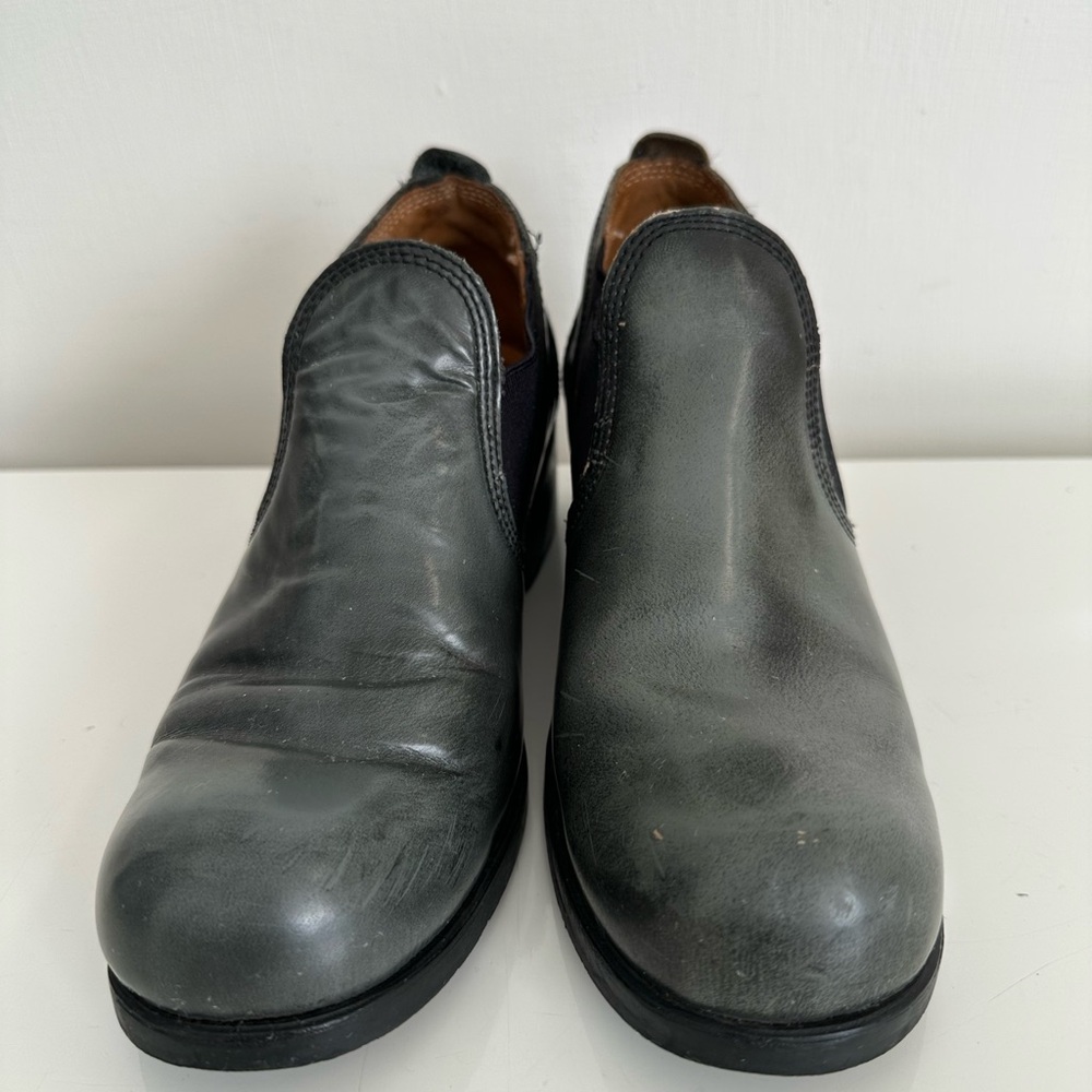 John Fluevog Polish Made Low Cut Chelsea Boots Women’s Size 4 UK / US 6,5 Grey - Picture 7 of 16